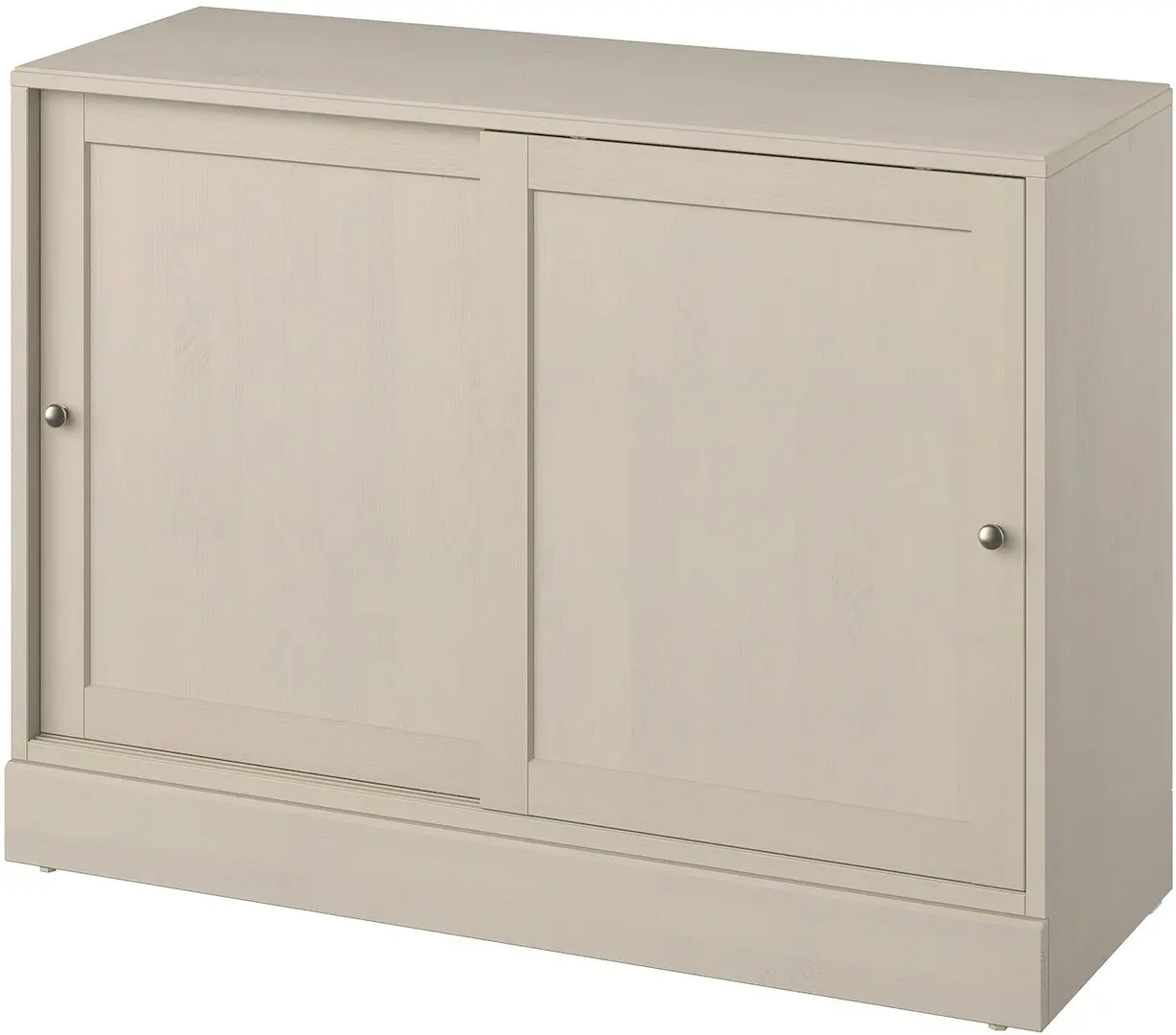 Servant Ikea Havsta usi glisante/usi sticla 121x47x212 (Gri-bej)