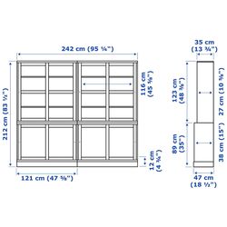 Servant Ikea Havsta usi glisante 242х47х212 (Alb) Thumb