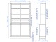 Сервант Ikea Havsta раздвижные двери/стекло 121x47x212 (Белый)