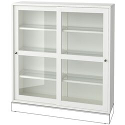 Servant Ikea Havsta usi glisante/sticla 121x47x212 (Alb) Thumb