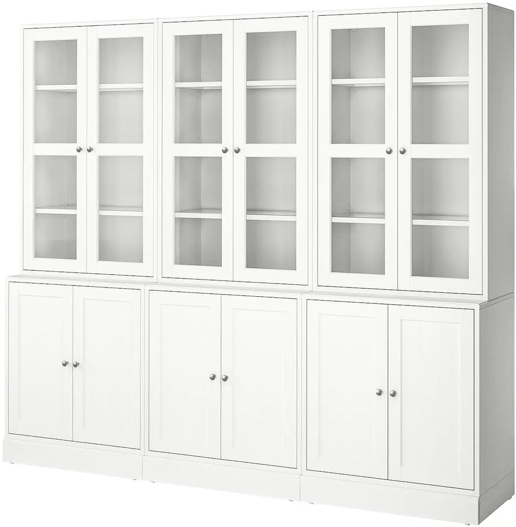 Servant Ikea Havsta usi sticla 243x47x212 (Alb)