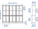 Сервант Ikea Havsta стеклянные дверцы 243x47x212 (Белый)