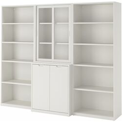 Servant Ikea Tonstad usi/usi glisante sticla 243x47x201 (Alb) Thumb