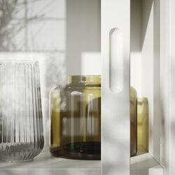 Servant Ikea Tonstad usi/usi glisante sticla 243x47x201 (Alb) Thumb