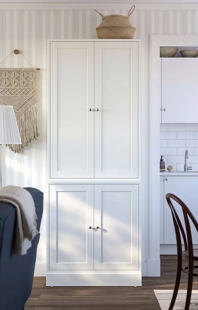 Dulap-camara Ikea Havsta usi 81x47x212 (Alb)