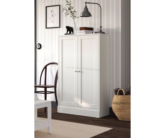 Шкаф-кладовка Ikea Havsta с цоколем 81x37x134 (Белый)