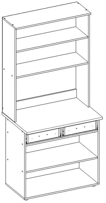 Bufet Marcel Prod L90 (White/Pietra Bianco) - 3