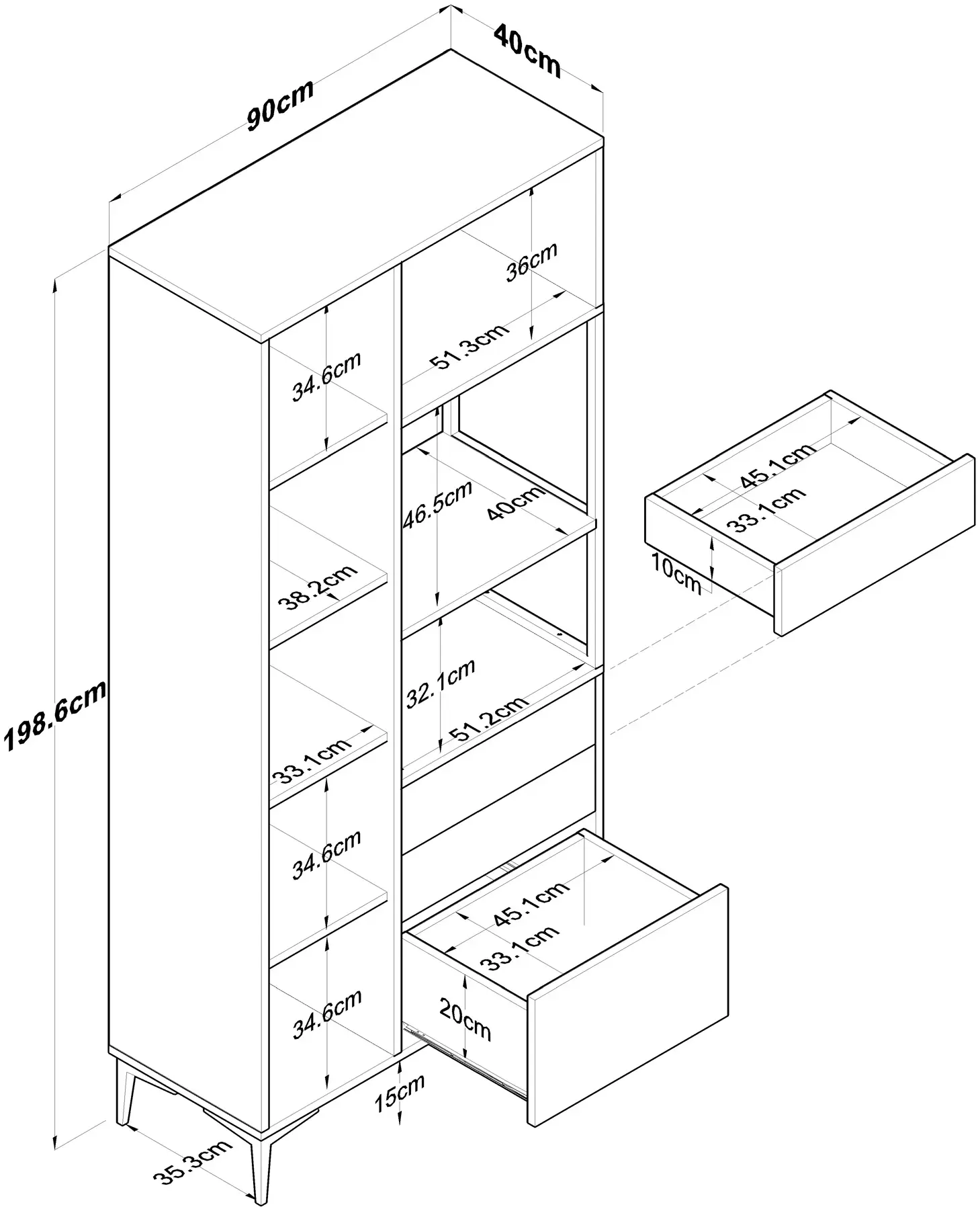 Буфет Mirage Meble JE112 (White)