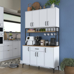 Bufet Mirage Meble JE127 (White/Walnut)