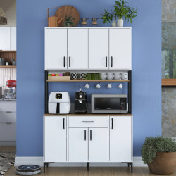 Bufet Mirage Meble JE127 (White/Walnut) Thumb