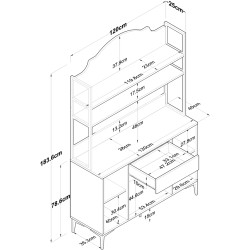 Буфет Mirage Meble JE130 (White) Thumb