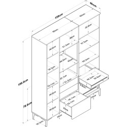 Bufet Mirage Meble JE131 (White) Thumb