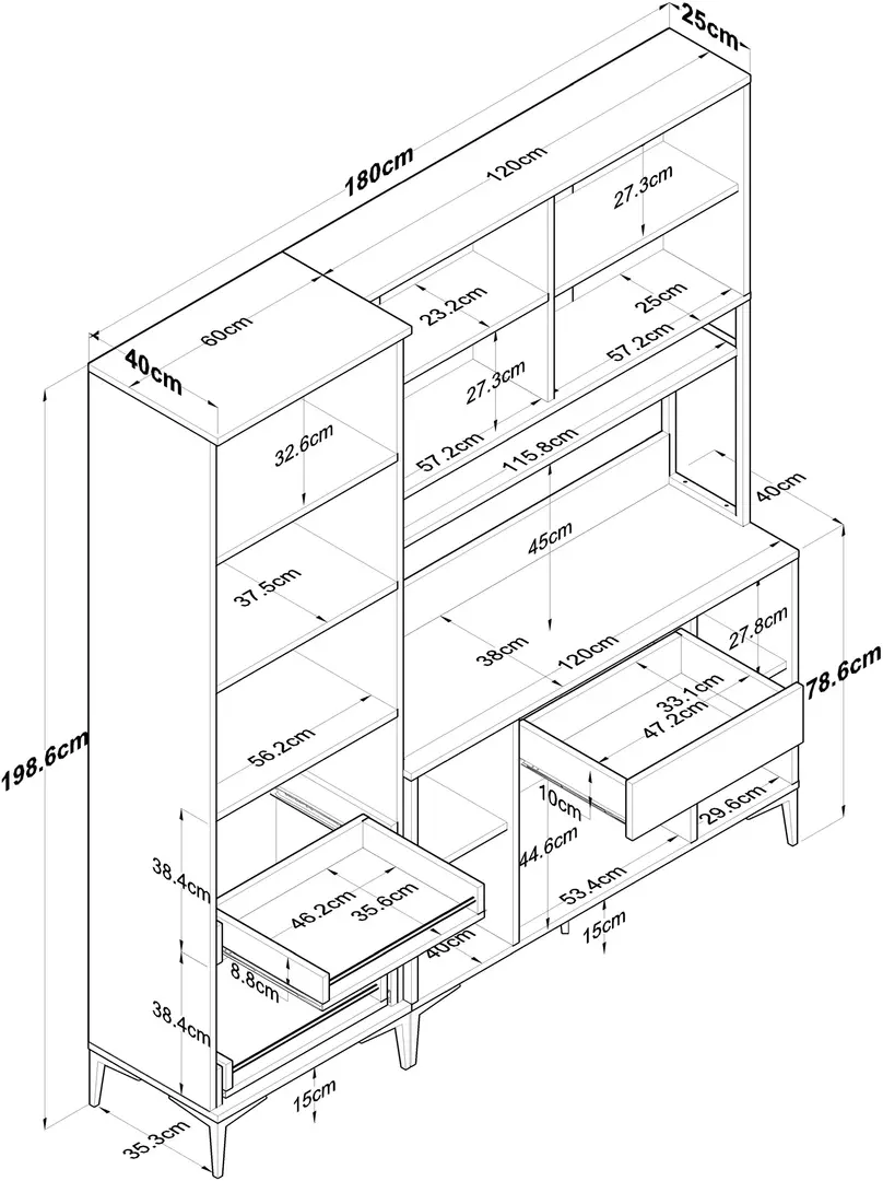 Bufet Mirage Meble JE133 (White)