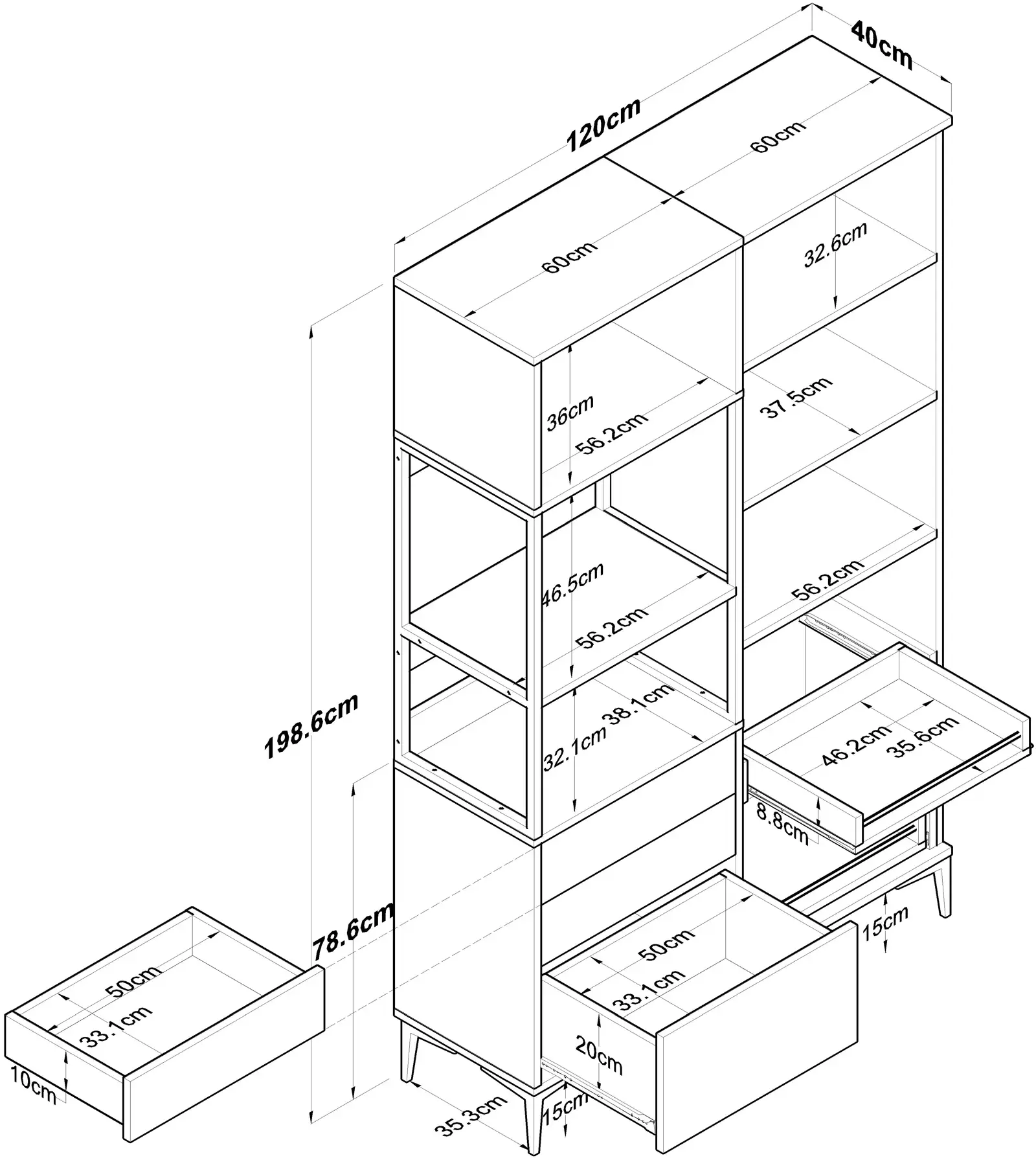 Буфет Mirage Meble JE142 (White)