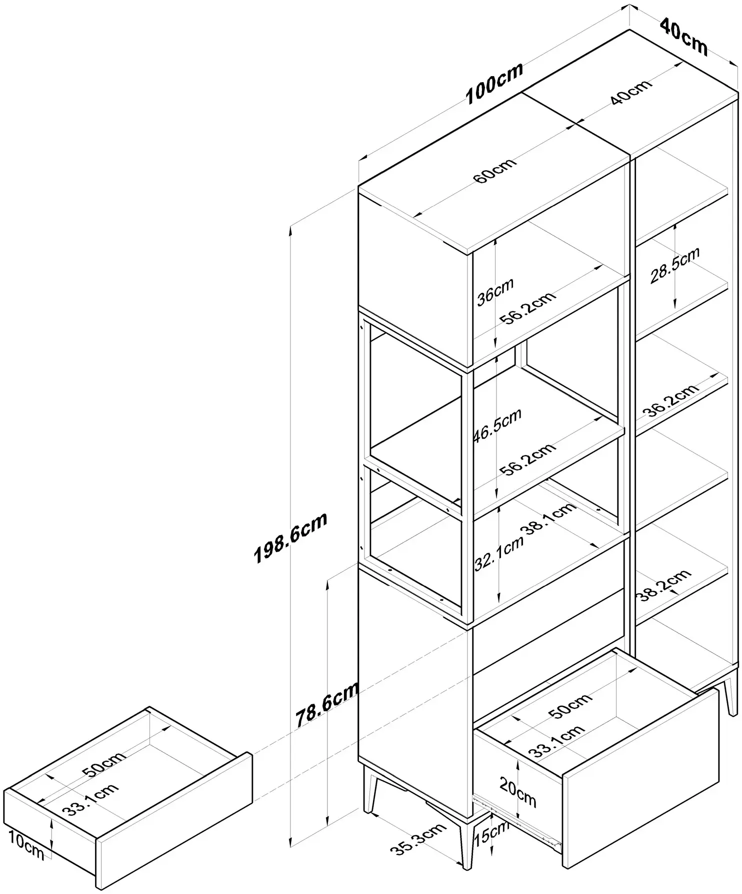 Bufet Mirage Meble JE143 (White)