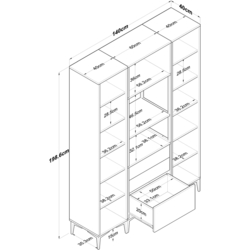 Bufet Mirage Meble JE145 (White) Thumb