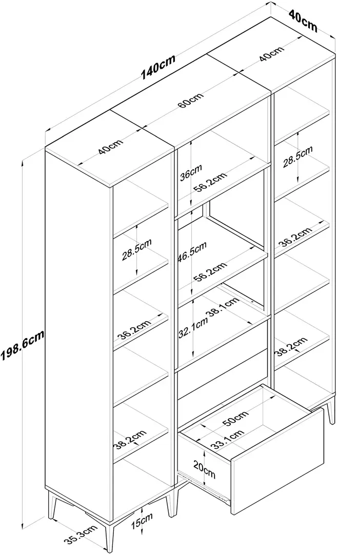 Bufet Mirage Meble JE145 (White)