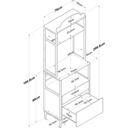 Буфет Mirage Meble JE154 (Walnut) Thumb