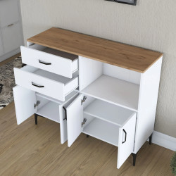 Bufet Mirage Meble JE166 (White/Walnut) Thumb