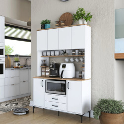 Bufet Mirage Meble JE168 (White/Walnut)