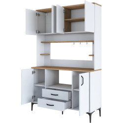 Bufet Mirage Meble JE168 (White/Walnut) Thumb