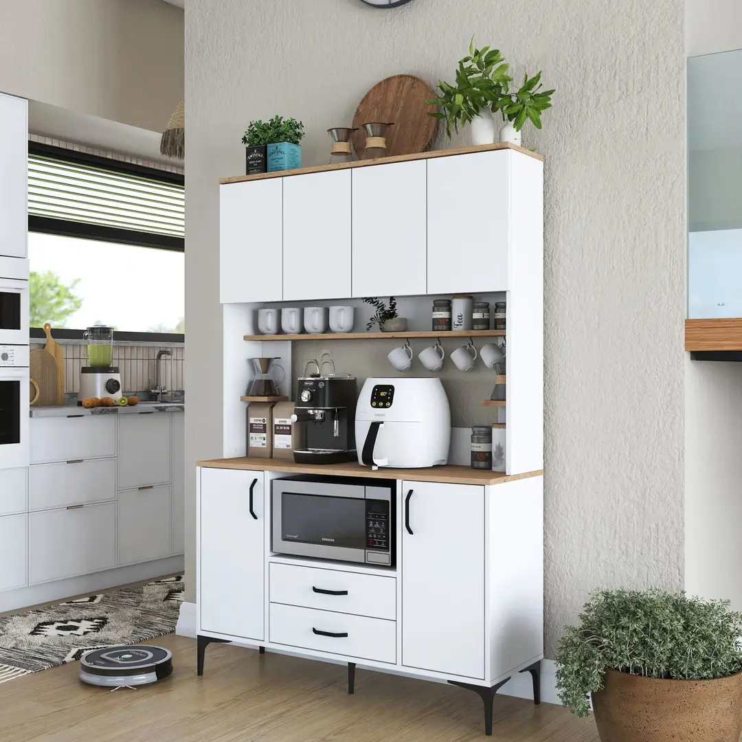 Bufet Mirage Meble JE168 (White/Walnut)