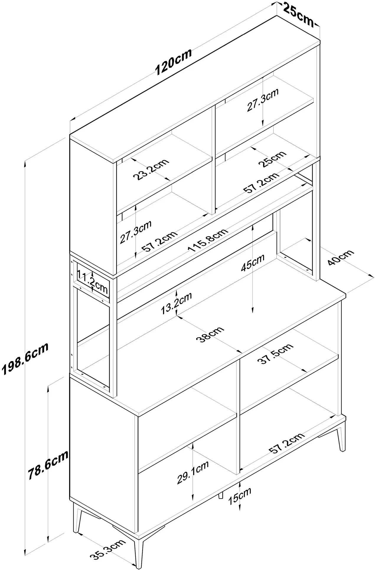 Буфет Mirage Meble JE173 (White)