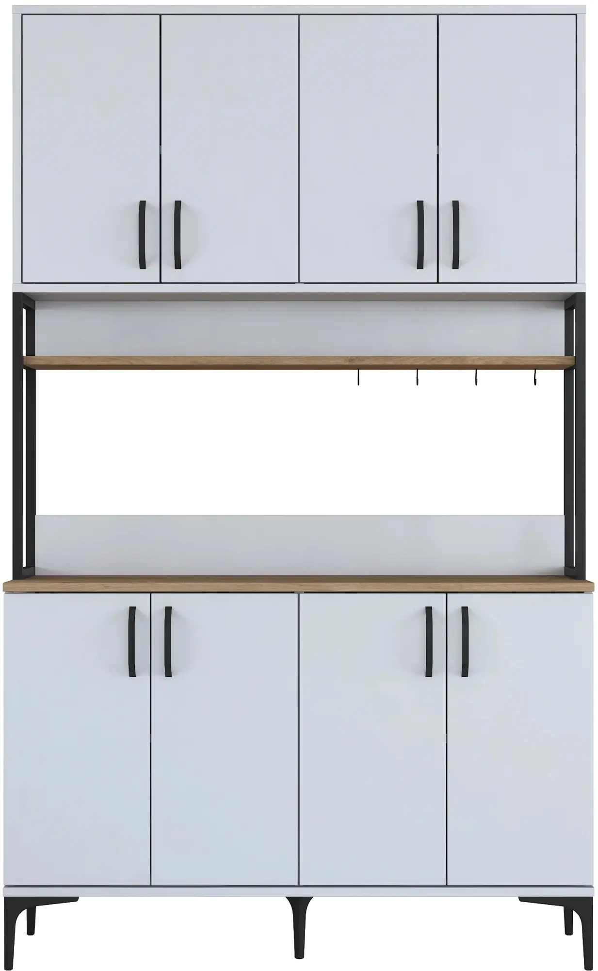 Буфет Mirage Meble JE173 (White/Walnut)
