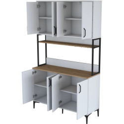 Буфет Mirage Meble JE173 (White/Walnut) Thumb