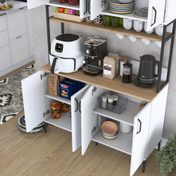 Буфет Mirage Meble JE173 (White/Walnut) Thumb