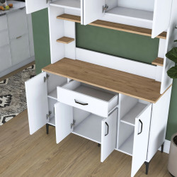 Буфет Mirage Meble JE177 (White/Walnut) Thumb