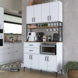 Bufet Mirage Meble JE180 (White/Walnut)