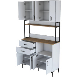 Bufet Mirage Meble JE180 (White/Walnut) Thumb