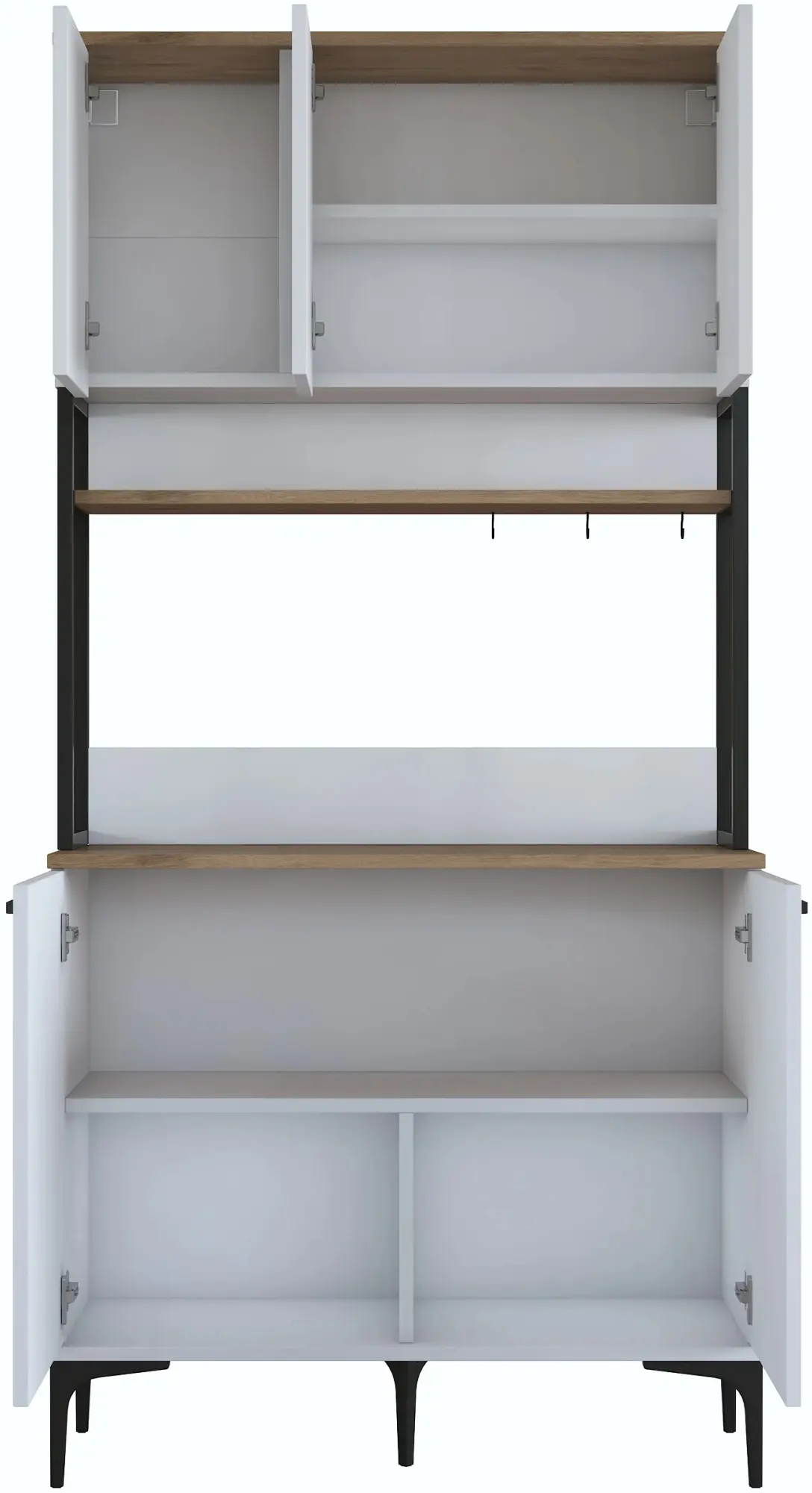 Bufet Mirage Meble JE193 (Walnut/White)