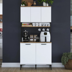 Bufet Mirage Meble JE193 (Walnut/White) Thumb