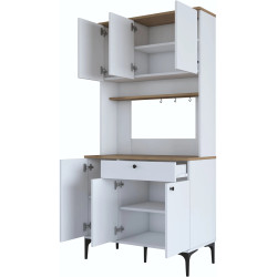 Буфет Mirage Meble JE196 (Walnut/White) Thumb