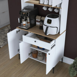 Буфет Mirage Meble JE196 (Walnut/White) Thumb