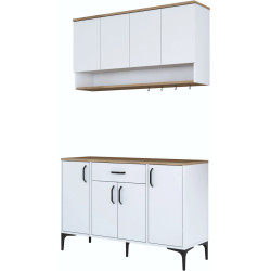 Буфет Mirage Meble JE203 (White/Walnut) Thumb