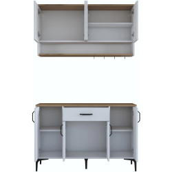 Буфет Mirage Meble JE203 (White/Walnut) Thumb