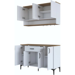 Буфет Mirage Meble JE203 (White/Walnut) Thumb