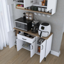 Буфет Mirage Meble JE203 (White/Walnut) Thumb