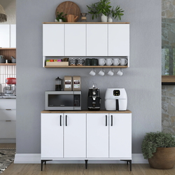 Bufet Mirage Meble JE204 (White/Walnut) Thumb