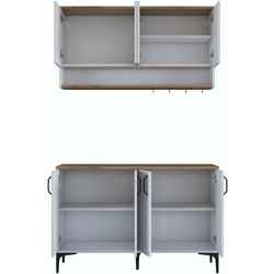 Bufet Mirage Meble JE204 (White/Walnut) Thumb