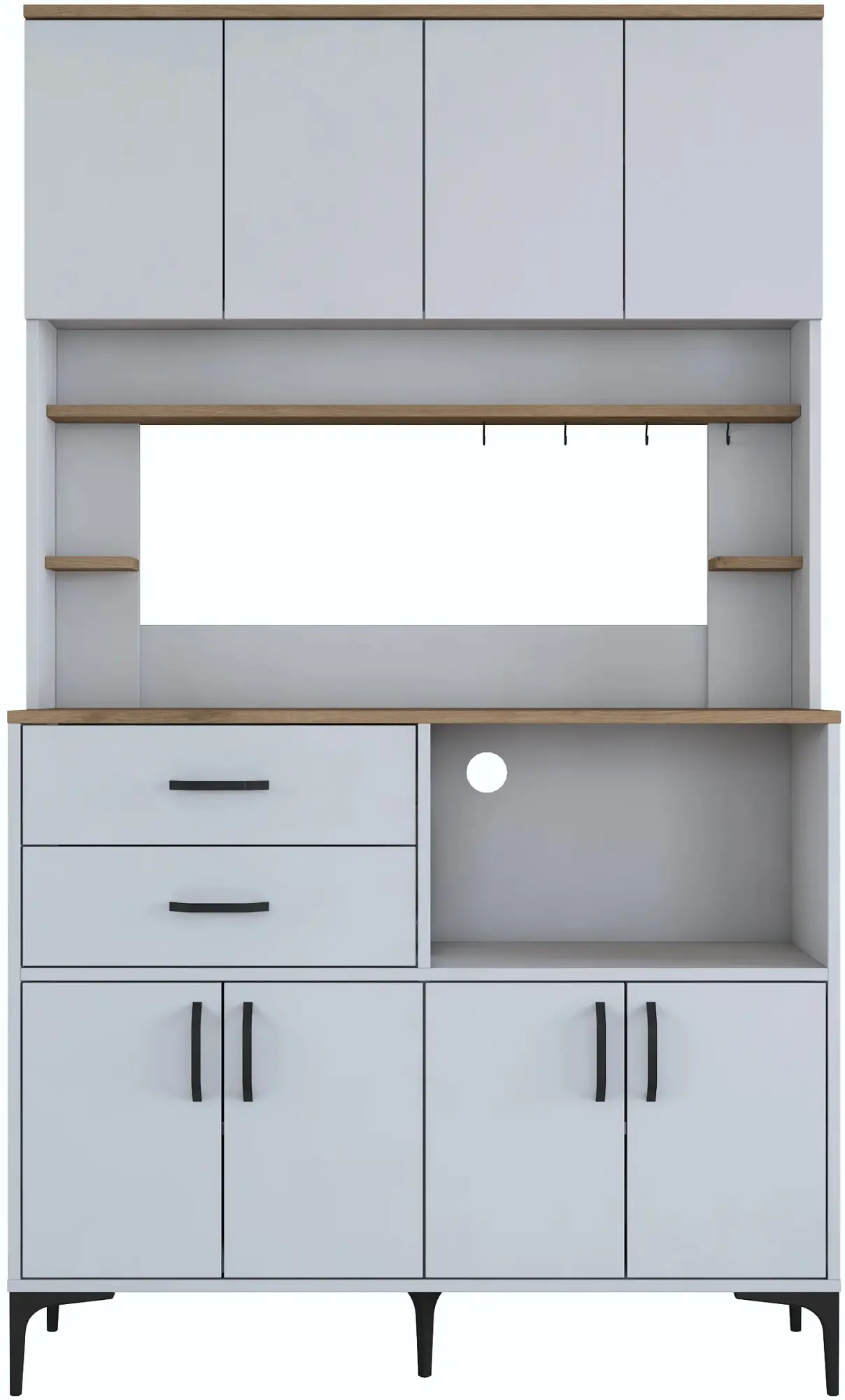 Буфет Mirage Meble JE208 (White/Walnut)