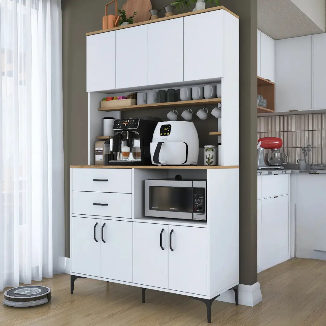 Буфет Mirage Meble JE208 (White/Walnut)