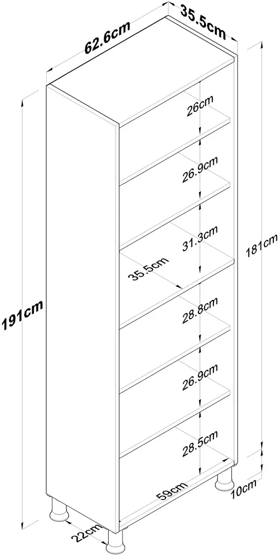 Dulap-camara Mirage Meble F1 (White)