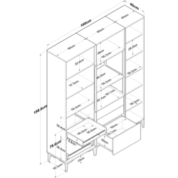 Bufet Mirage Meble JE144 (White) Thumb