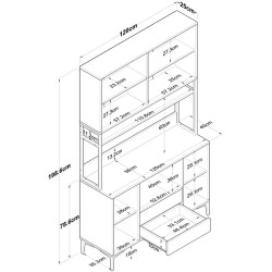 Буфет Mirage Meble JE169 (White) Thumb