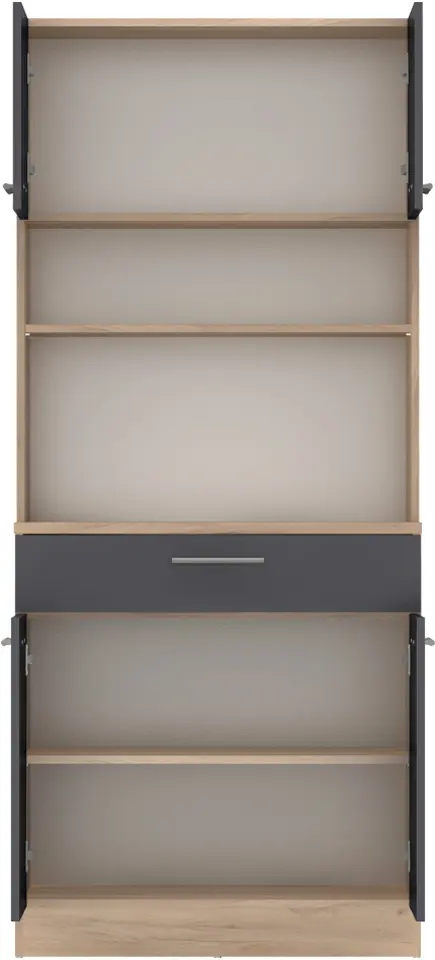 Буфет Tempo Kondela Domis New (Artisan Oak/Graphite) - 4