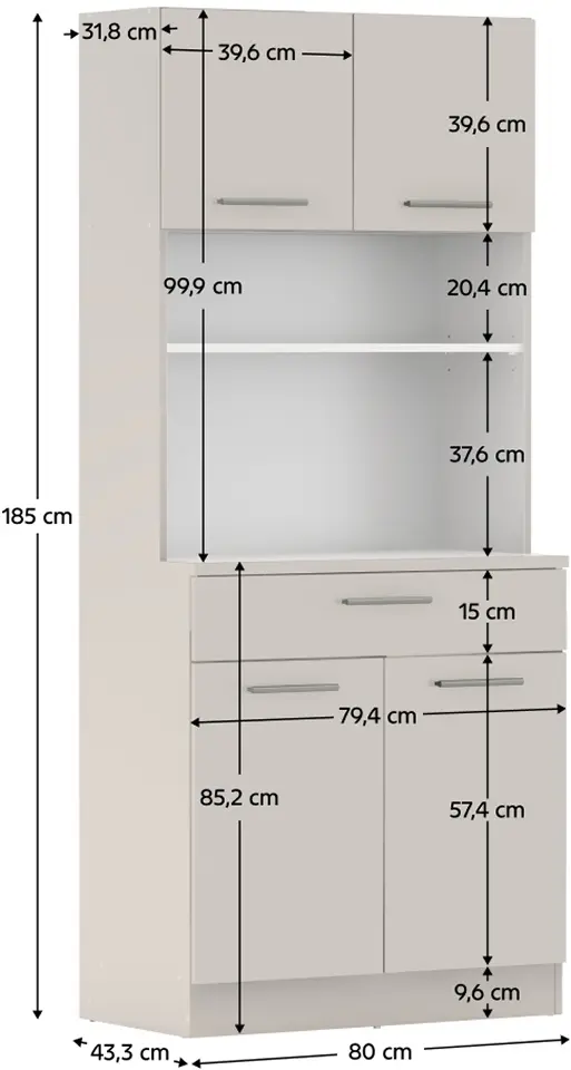 Bufet Tempo Kondela Domis New (Cashmere)